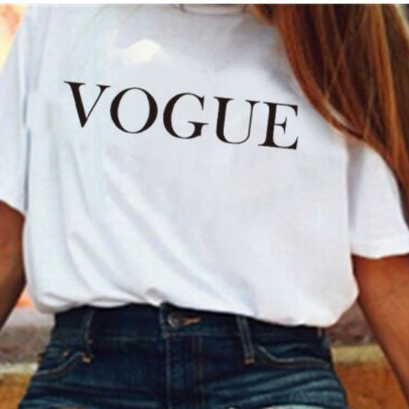 NWOT Women's Vogue T-Shirt - White - Picture 3 of 3
